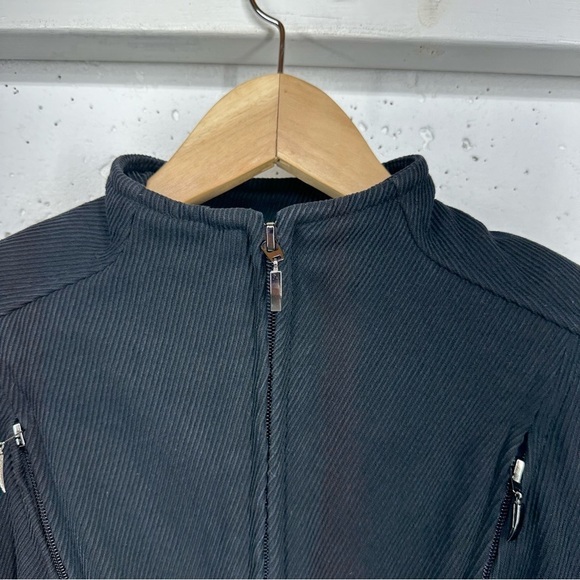 DUBUC Size 4 Black Ribbed Fitted Jacket - Picture 7 of 13